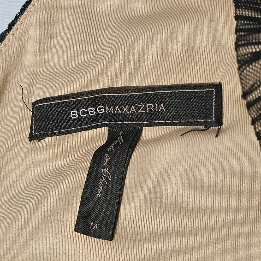 BCBG MaxAzria Sven Sleeveless Mini Dress Women Size M Black Lined Mesh - Picture 5 of 15